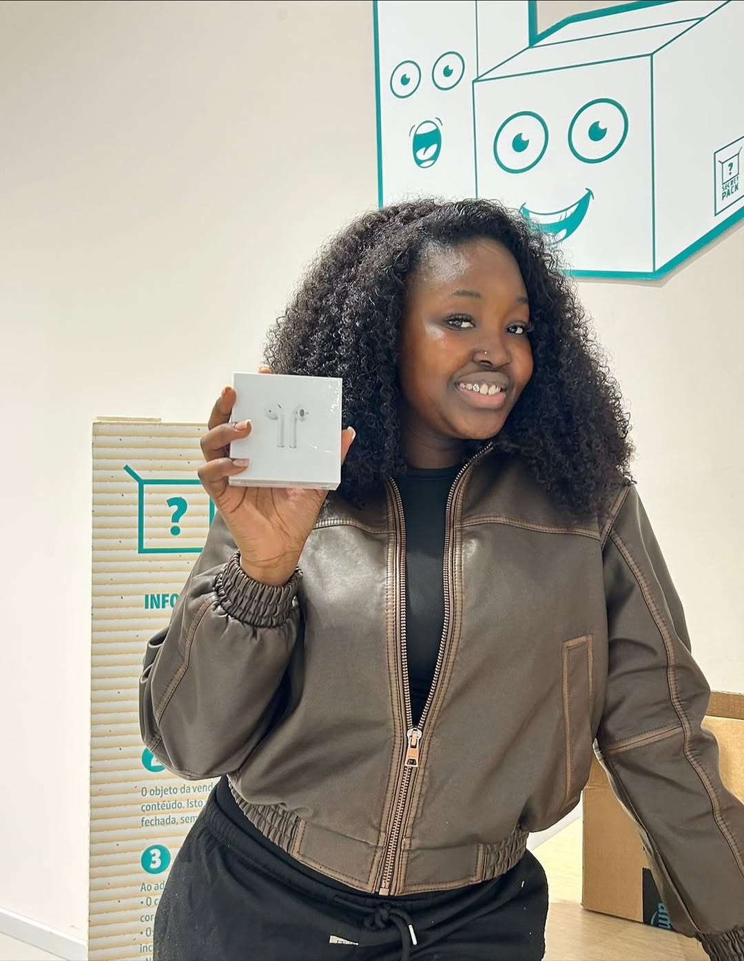 Cliente satisfeita com AirPods da Secret Pack